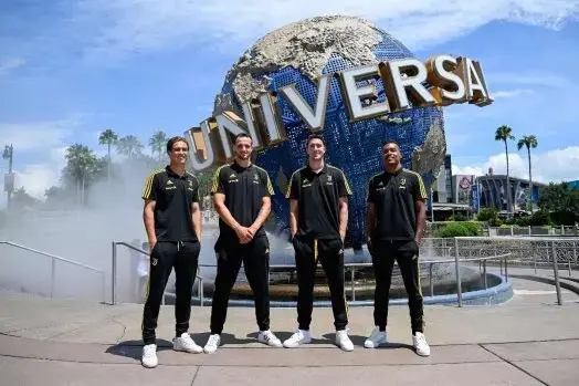 Jugadores de Juventus disfrutan de Universal Orlando Resort antes del derbi de la Florida Cup