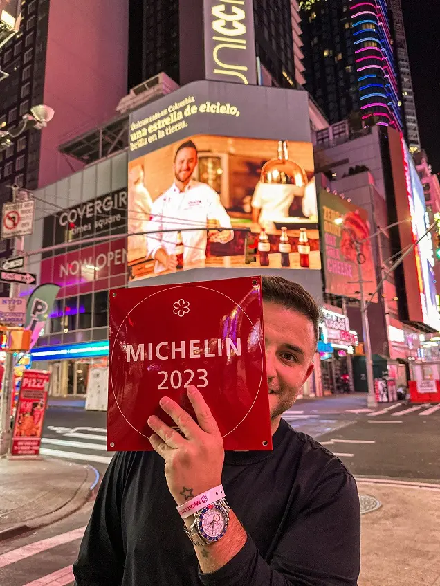 El chef colombiano Juan Manuel Barrientos recibe la estrella Michellin por tercera vez