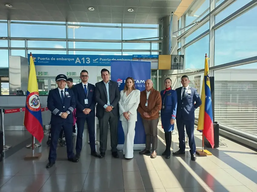 Hoy despegó el primer vuelo de LATAM Airlines Colombia a Venezuela