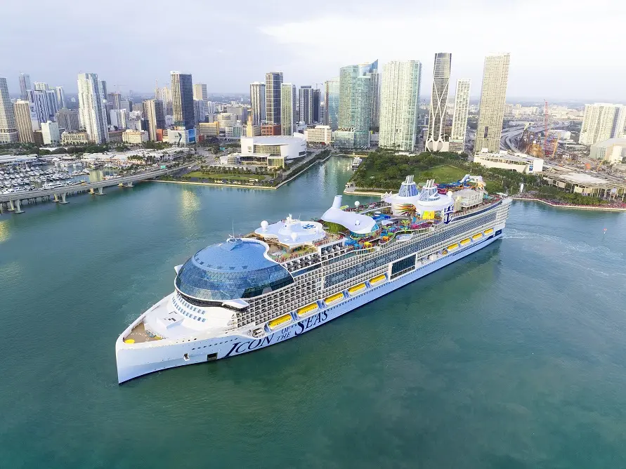 Bienvenido a Miami: el tan esperado Icono De Los Mares de Royal Caribbean llegó por primera vez