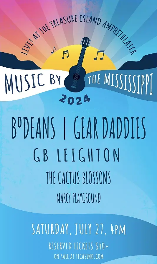 El nuevo festival del Treasure Island Resort & Casino, ‘Music by the Mississippi’, contará con notables talentos musicales de Minnesota