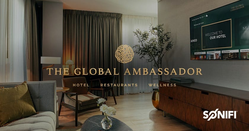Premier hotel de lujo The Global Ambassador se asocia con el proveedor global de tecnología para huéspedes SONIFI