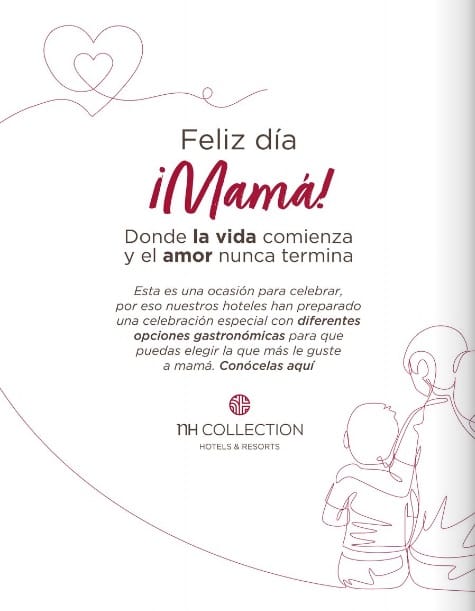 Los hoteles NH Collection y NH Hotels presentan una experiencia gastronómica para el día de la madre
