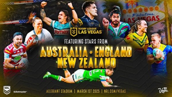 Llega la Rugby League Las Vegas 2025 al Allegiant Stadium