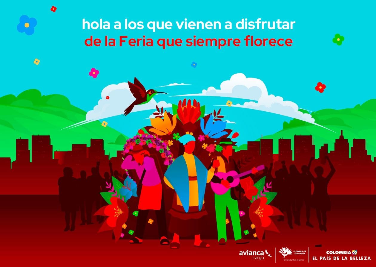 Avianca ofrecerá 26 rutas nacionales e internacionales para visitar la Feria de las Flores