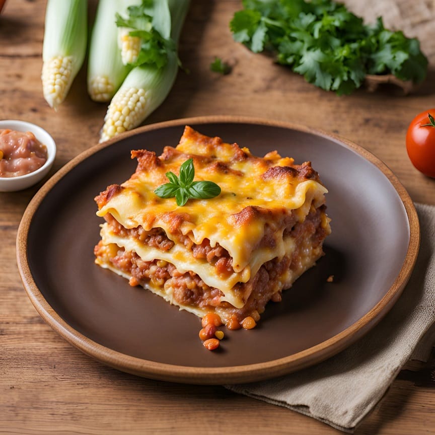 Receta fácil y deliciosa en 10 minutos: lasaña de maíz y carne 