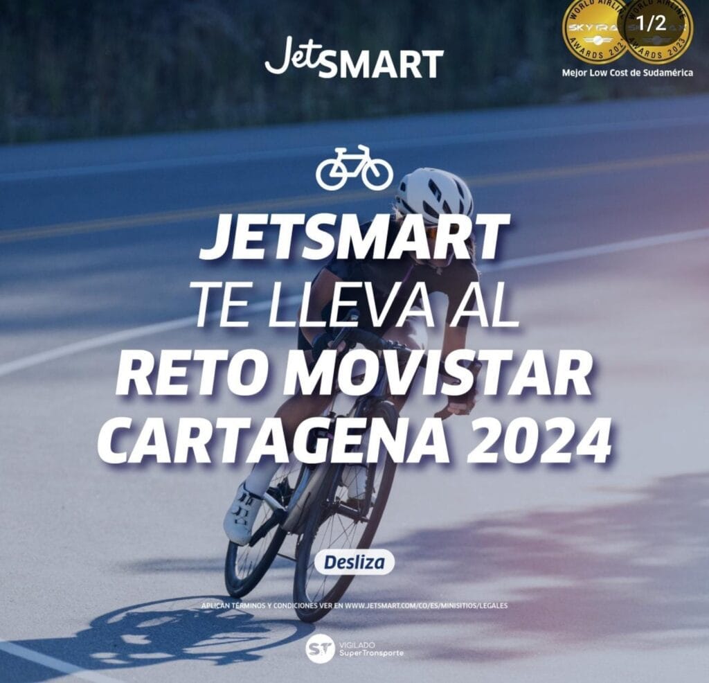 JetSMART aerolinea oficial del Reto Movistar