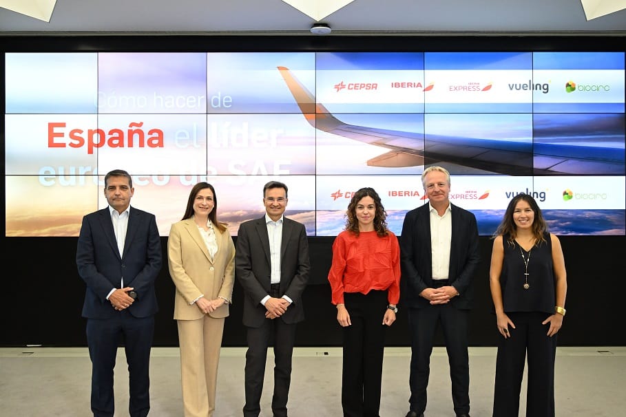 Cepsa, Iberia, Iberia Express, Vueling y BIOCIRC promueven el SAF como proyecto de país para liderar el transporte aéreo sostenible