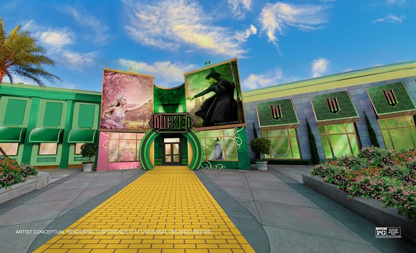 Película Wicked gana experiencia única en Universal Studios Hollywood y Universal Orlando Resort