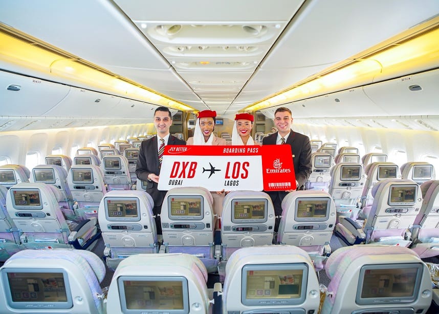 Emirates aterriza en Lagos, Nigeria