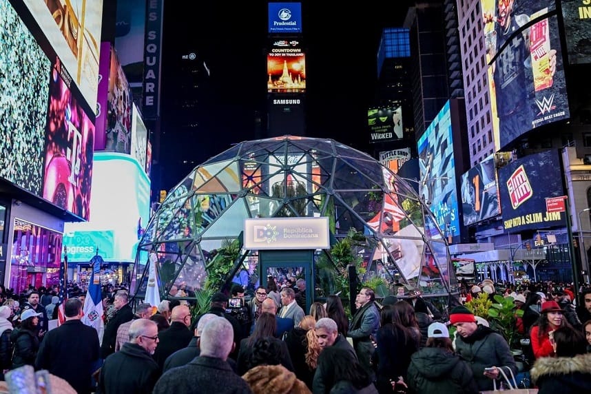 República Dominicana inaugura una cúpula de cristal inmersiva para una experiencia cultural de una semana en el corazón de Times Square en Nueva York