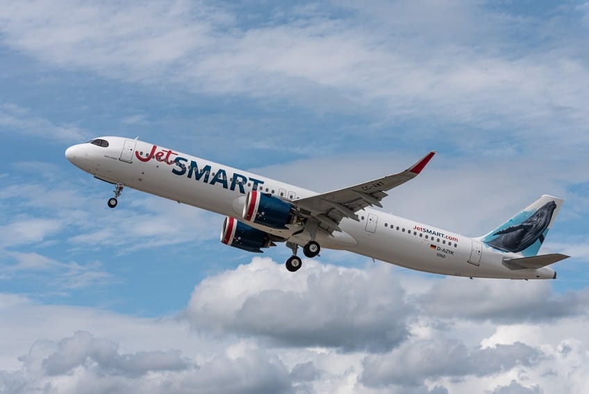 JetSMART reducirá 2% de combustible por vuelo con Digital Winglets, equivalente a plantar 750.000 árboles, en 2025