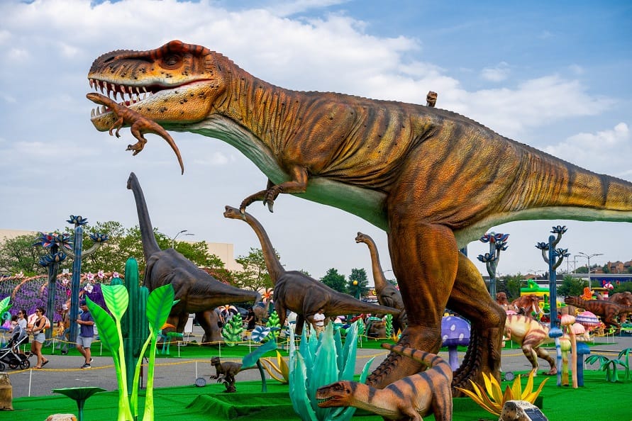 El festival LuminoCity trae el festival de luces de dinosaurios más grande de Estados Unidos al Florida Mall