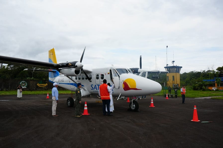 SATENA inicia operaciones de su primer Twin Otter con ruta inaugural de Medellín hacia Condoto