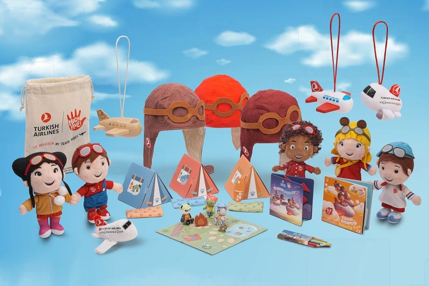 Turkish Airlines presenta una nueva versión de juguetes en sus kits para los viajeros más pequeños