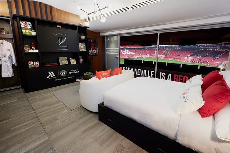 Marriott Bonvoy y Manchester United invitan a los fanáticos más apasionados del club a una estadía única en la Suite del Capitán inspirada en la leyenda Gary Neville