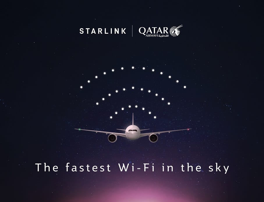 Qatar Airways equipa su 30º Boeing 777 con Starlink, superando el cronograma original en un 70 por ciento