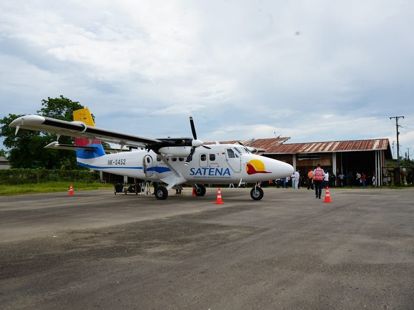SATENA inaugura ruta Quibdó-Pizarro y potencia el turismo en el Chocó