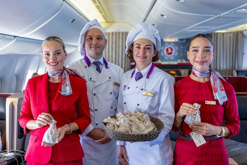 Una experiencia gastronómica en los vuelos de Turkish Airlines con un Flying Chef