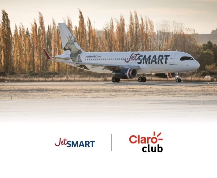 JetSMART y Claro club anuncian alianza con descuentos de hasta 35% en tiquetes aéreos