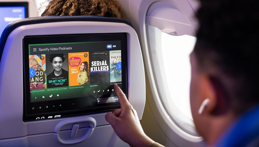 United y Spotify: revolucionando el entretenimiento en vuelos