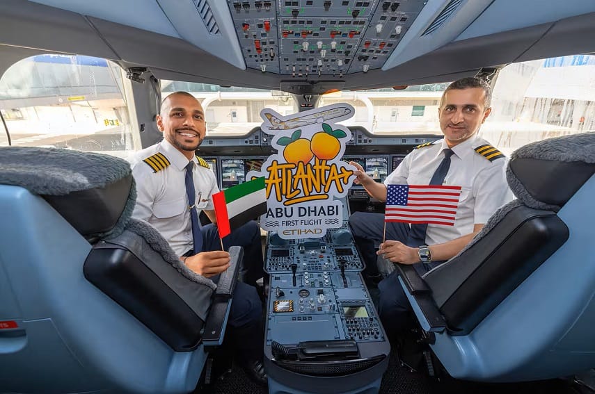 Etihad Airways celebra su primer vuelo a Atlanta