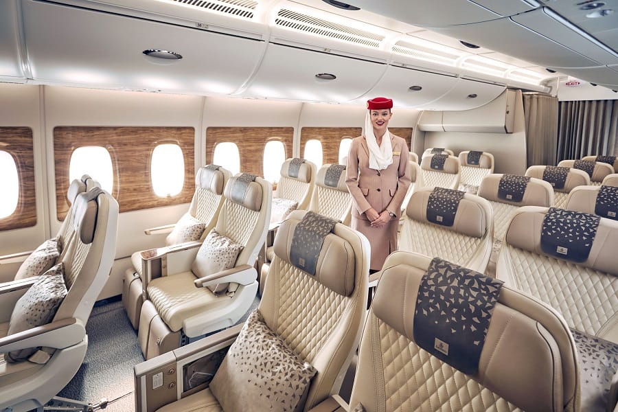 Emirates ampliará la clase Premium Economy a todos los servicios del A380 a Nueva York
