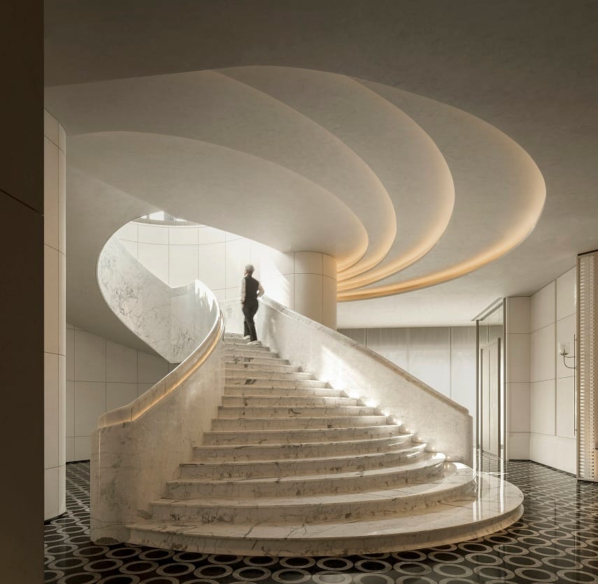 El Waldorf Astoria Shanghai Qiantan ofrece un refugio urbano junto al río Huangpu