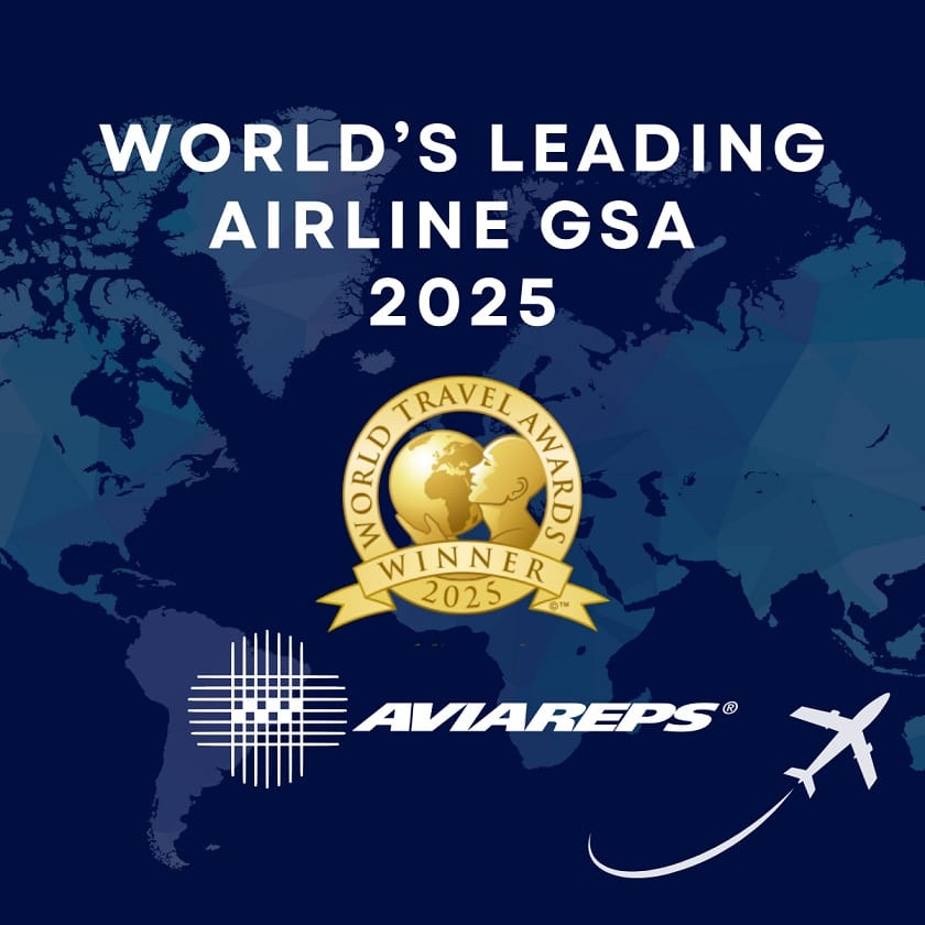 AVIAREPS es reconocida como la Mejor GSA de Aerolíneas del Mundo en los World Travel Awards 2025
