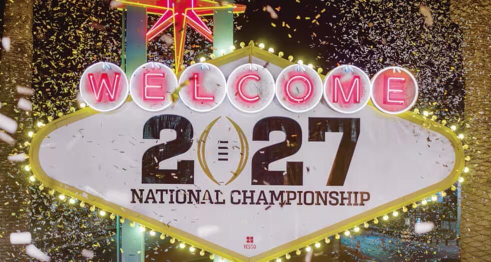 Las Vegas será la sede del Campeonato Nacional del College Football Playoff en 2027