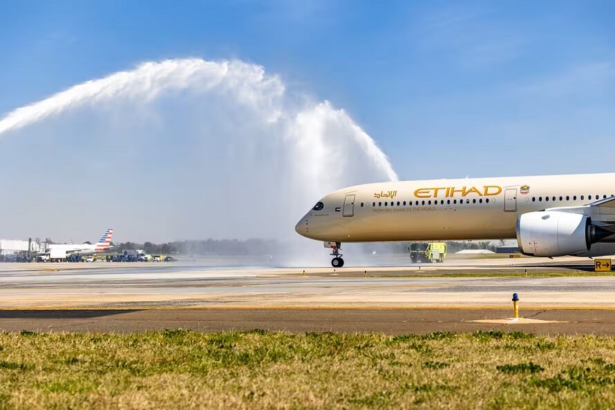 Etihad Airways lanza su primer vuelo a Charlotte con el Airbus A350