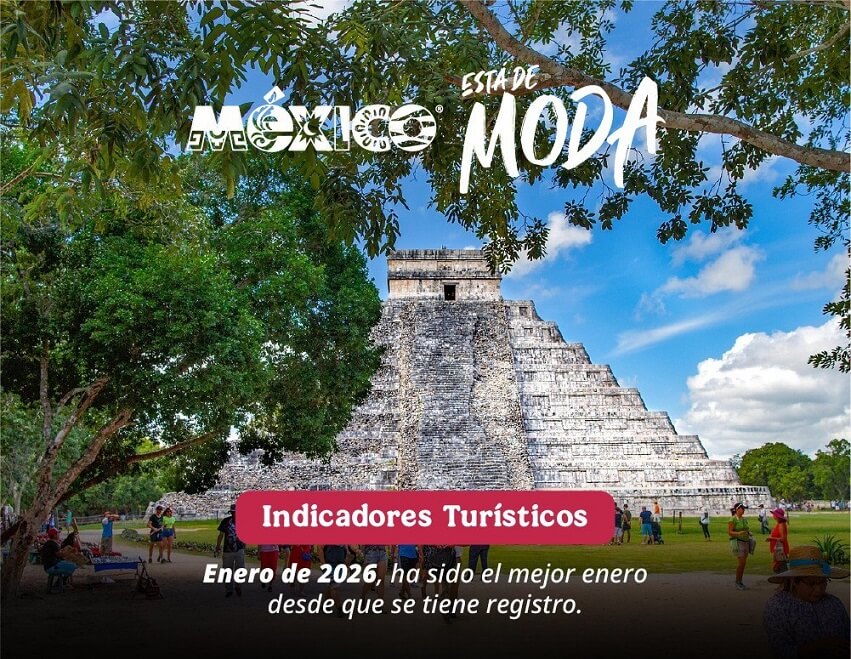 México inicia el año 2026 con la llegada de 8.84 millones visitantes internacionales