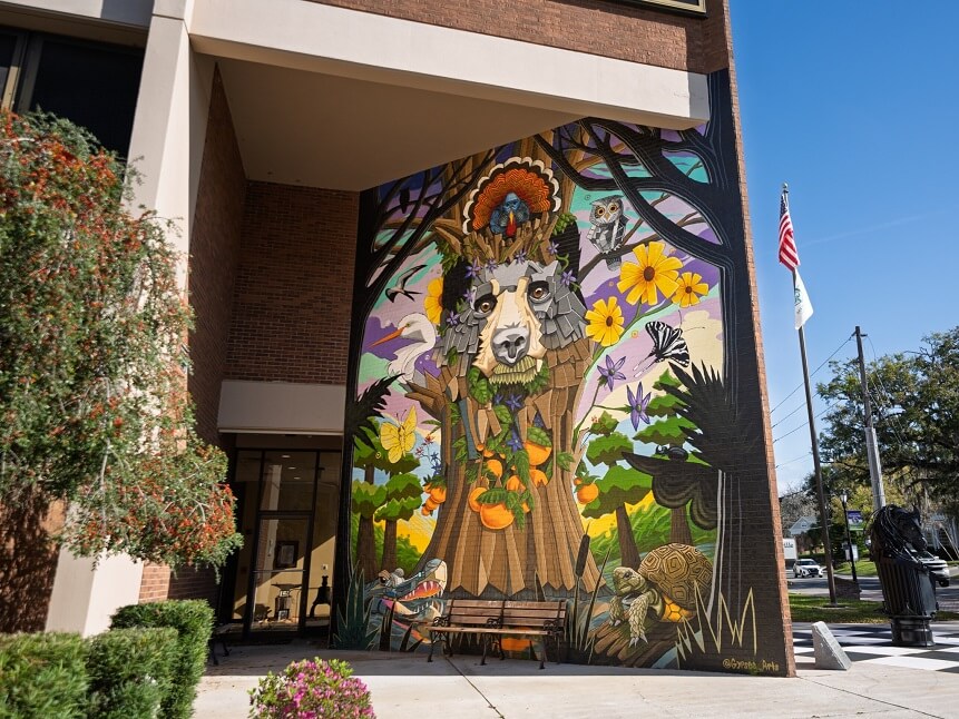 “keeping it wild” mural in brooksville, florida wildlife corridor (cyclehere, 2025). (1)