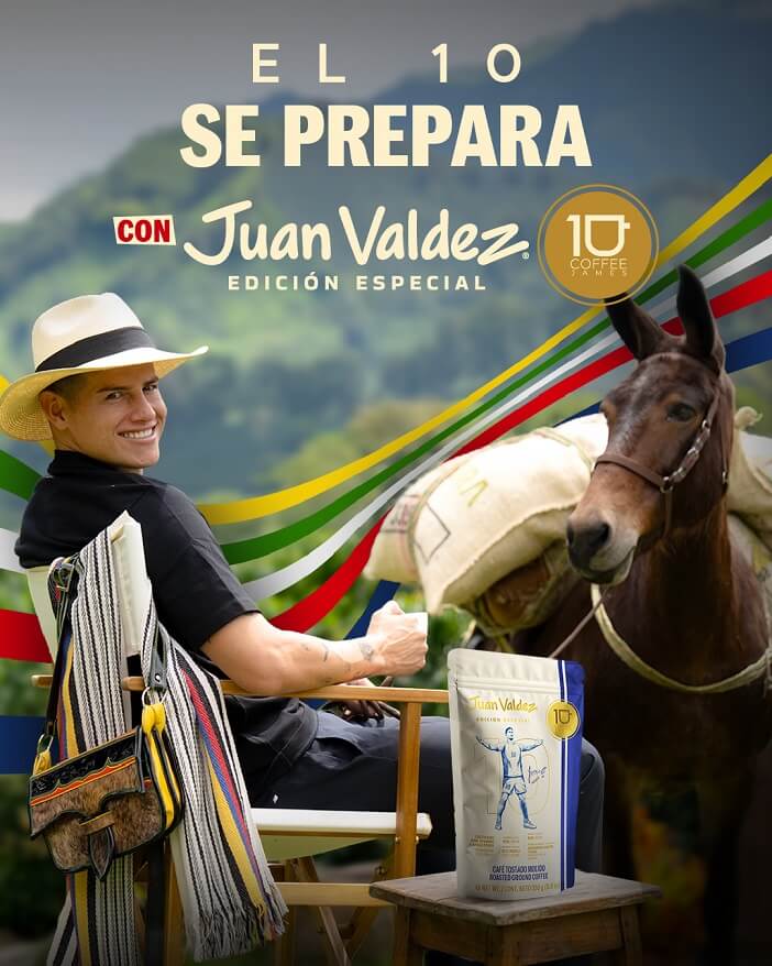 Juan Valdez y 10 Coffee de James Rodríguez se unen para celebrar el ritual del café y la pasión del fútbol global Juan Valdez y 10 Coffee de James Rodríguez se unen para celebrar el ritual del café y la pasión del fútbol global