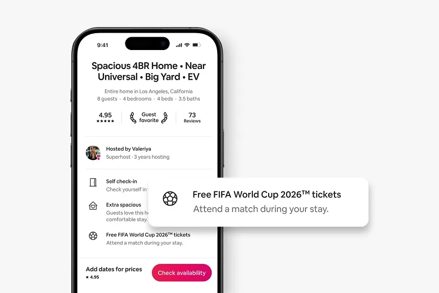 Mundial de la FIFA 2026 en Airbnb: alojamientos seleccionados incluirán boletos gratis Mundial de la FIFA 2026 en Airbnb: alojamientos seleccionados incluirán boletos gratis