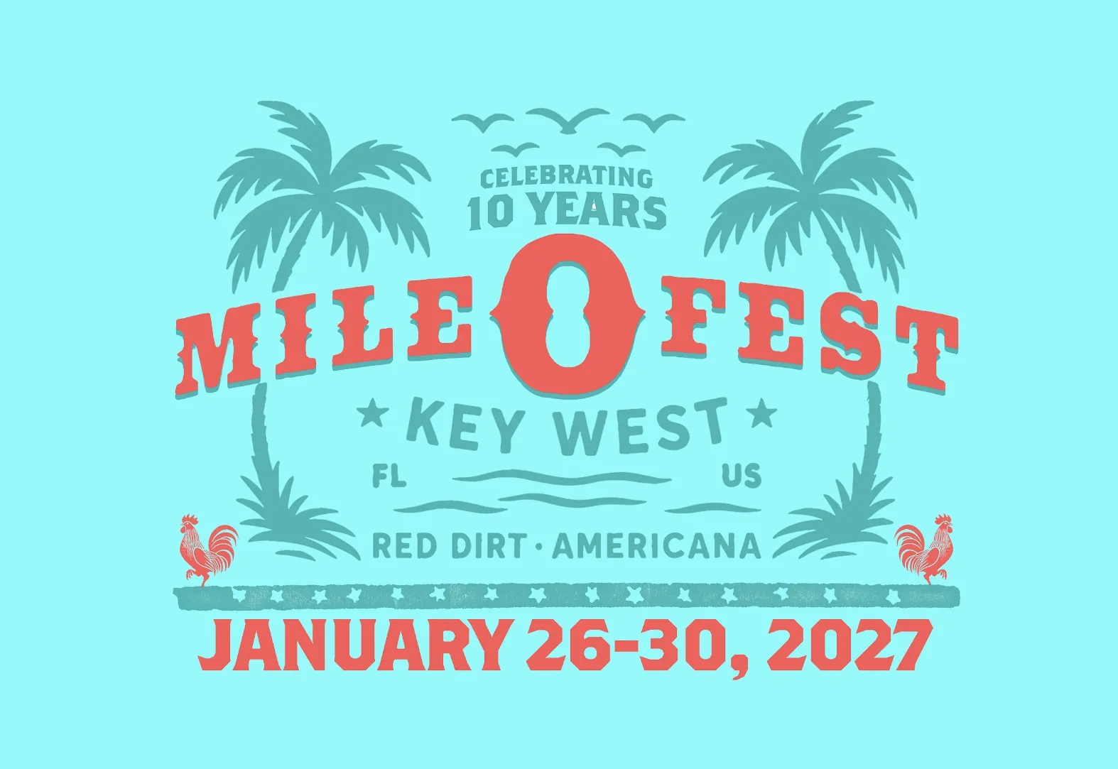 La isla de Cayo Hueso se prepara para la décima edición del Mile 0 Fest en 2027