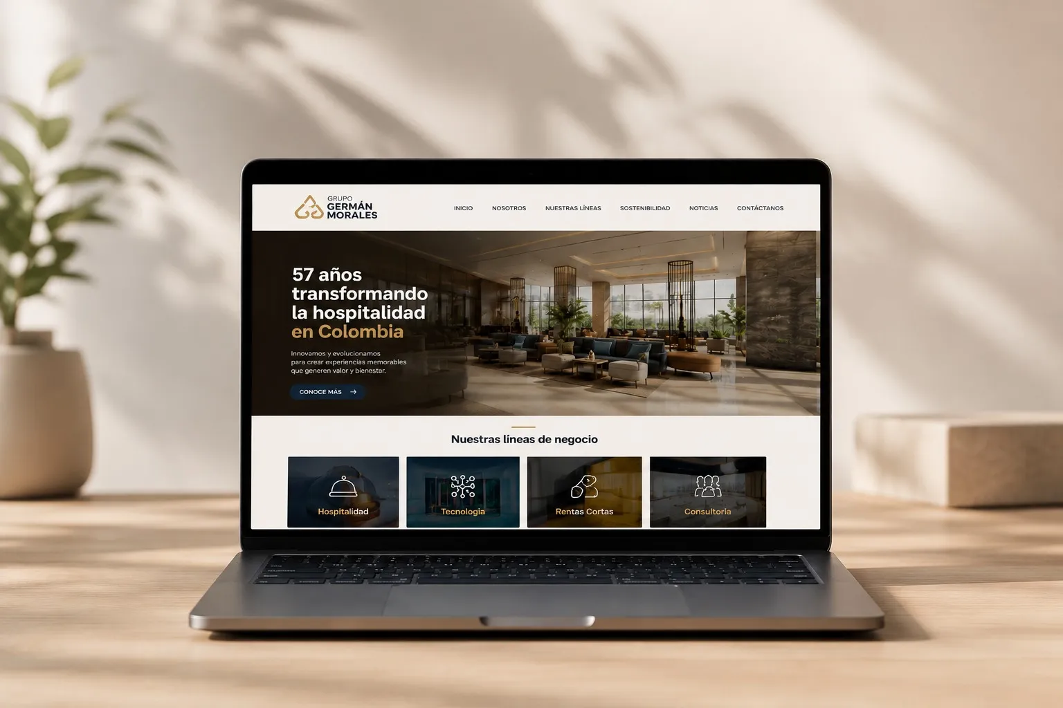 Grupo Germán Morales renueva su plataforma digital para integrar hotelería tradicional y rentas cortas