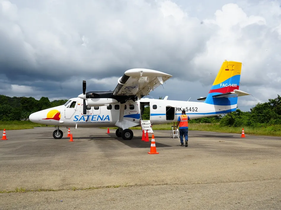 SATENA restablece el enlace aéreo del Bajo Baudó conectando a Pizarro con Cali y Quibdó