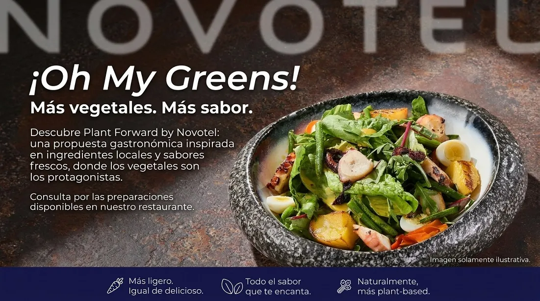 Novotel Oh My Greens: 20% de descuento en platos plant-forward en sus restaurantes hasta diciembre